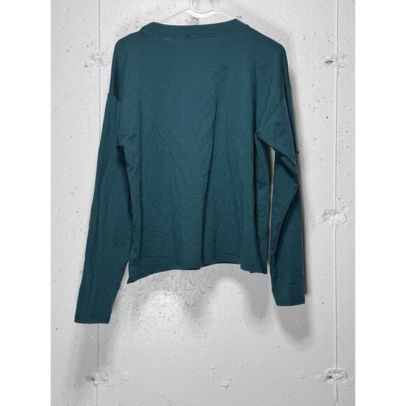 Eileen Fisher Turquois Knit Round Neck Blouse XXS Runs Large. - Picture 4 of 6